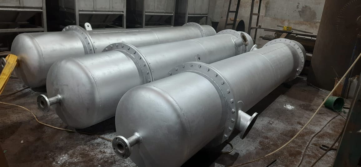 Storage Vessels, Primed — Storage & Square Tanks fabricated by Tech Mech Engineering