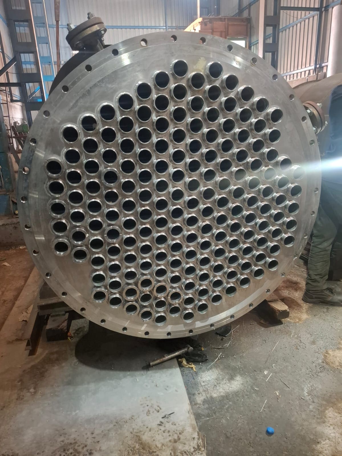 Drilled Tubesheet & Tube Nest — Heat Exchangers fabricated by Tech Mech Engineering